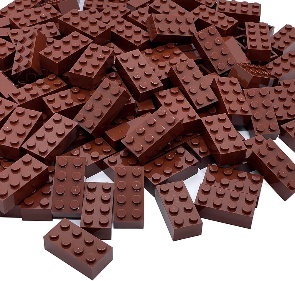 120Pieces Classic Building Bricks Blocks Toy Set 2x4 MOC Building Basic Bricks Parts and Pieces Compatible with Major Brands STEM Creative Construction Toys for Kids 6+ (Red, Yellow, Blue, Green)