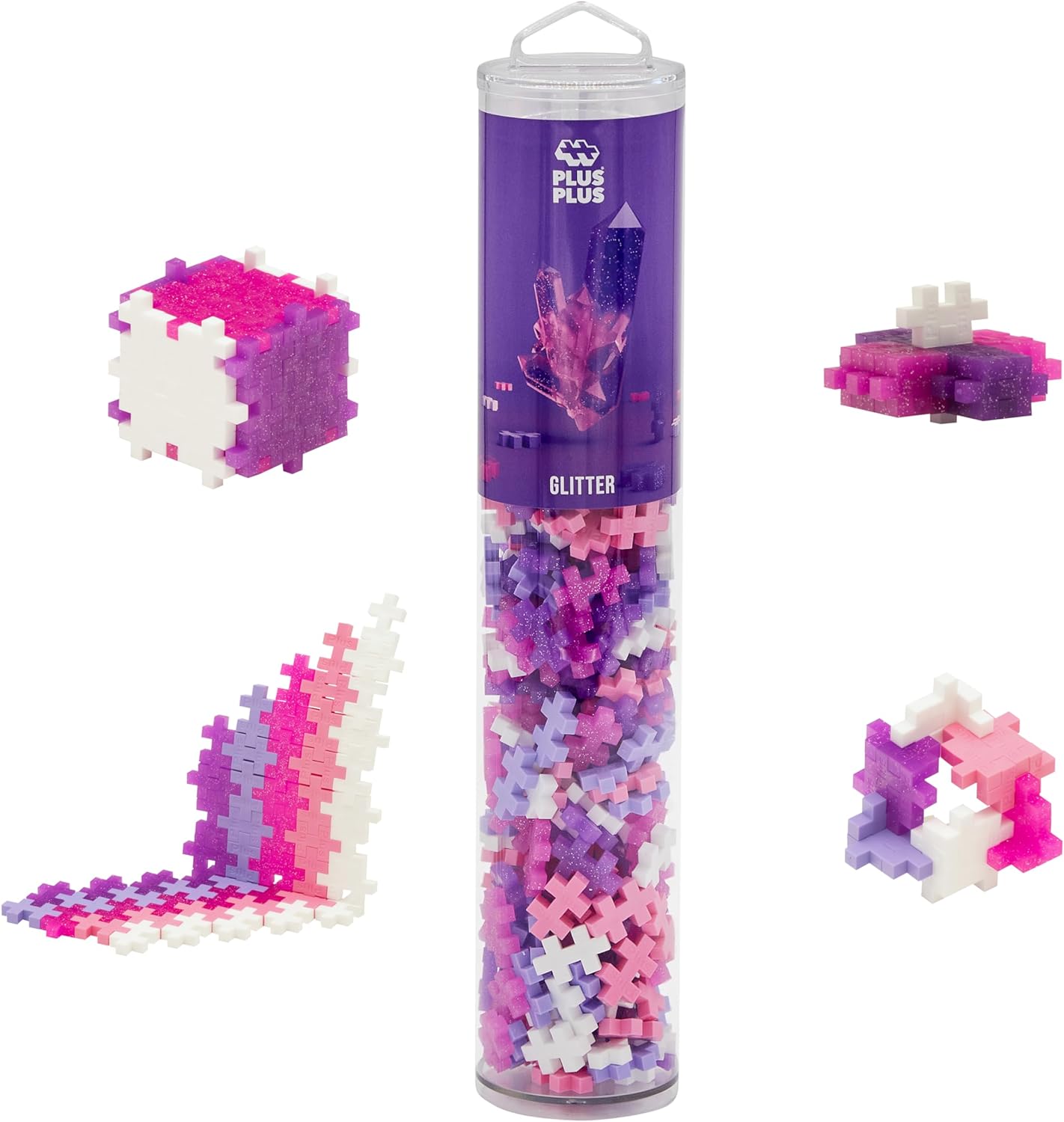 Plus Plus – Open Play Tube – 240 Piece Pastel Color Mix – Construction Building STEM | STEAM Toy, Interlocking Mini Puzzle Blocks for Kids