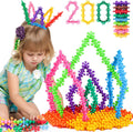 NEOACT 600 PCS Building Blocks Connect Toys,Interlocking Solid Plastic Educational Toys Sets for Preschool Kids Boys and Girls Aged 3+, Promote Fine Motor Skills and Sensory Development.
