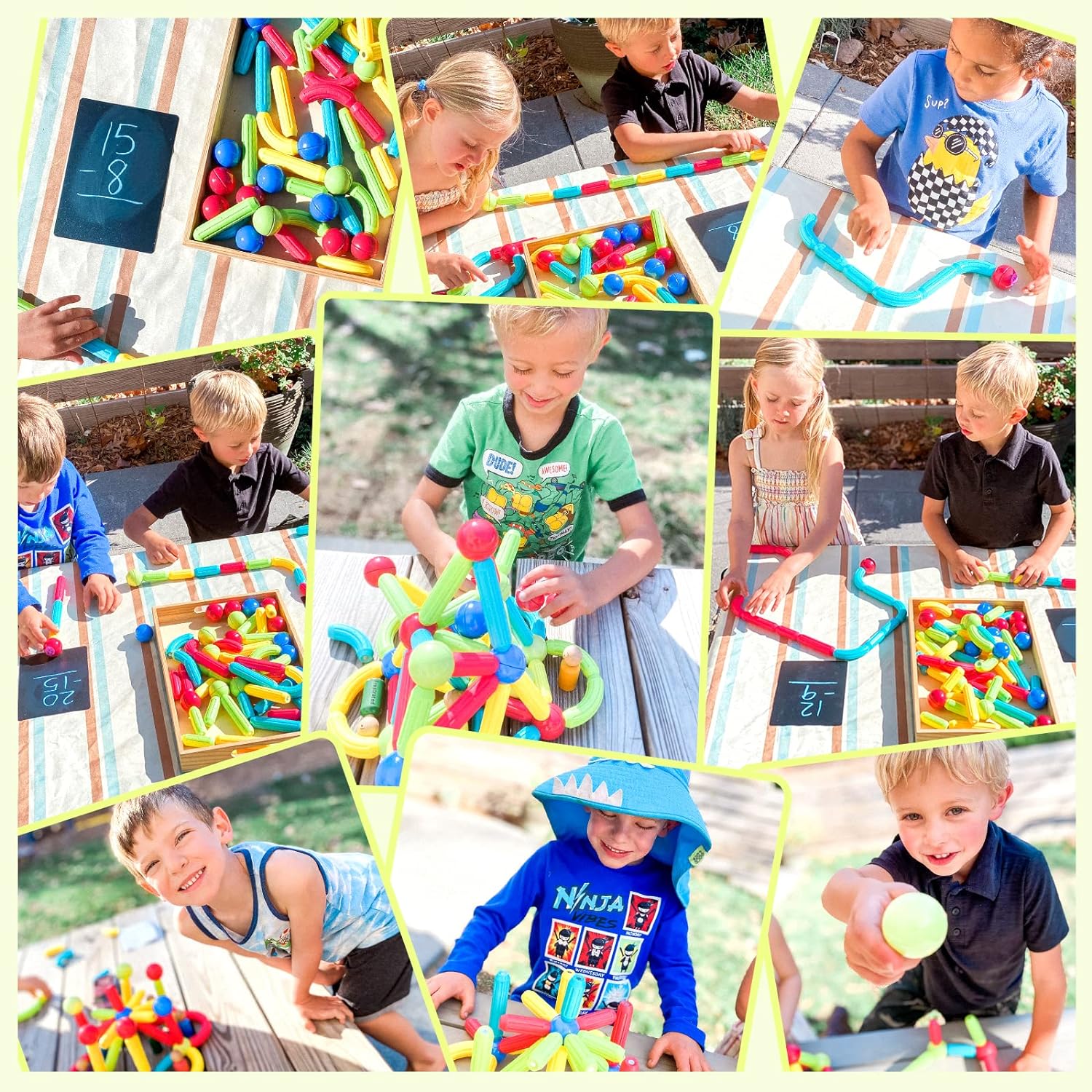Magnet Toys for 3 Year Old Girls Boys, Educational Preschool Toys Magnetic Building Toys for Toddlers Kids, Sensory Montessori Toys Magnet Building Tiles Sticks Playset, Birthday Gift